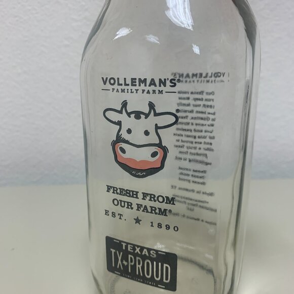 BOTTLE -32oz VOLLMANS FARMS TX-PROUD glass milk bottle LIMITED ED A2A2 Root Beer - Picture 4 of 15